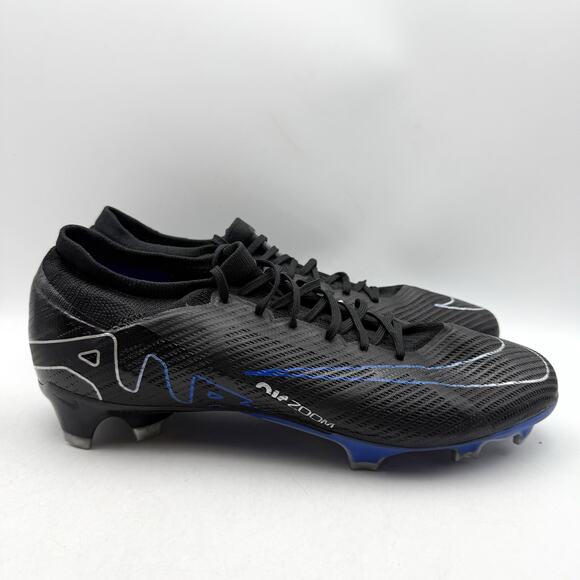 Nike Mens Zoom Mercurial Vapor 15 Pro FG Soccer Cleats US 12 Black Blue NWOB main image 10